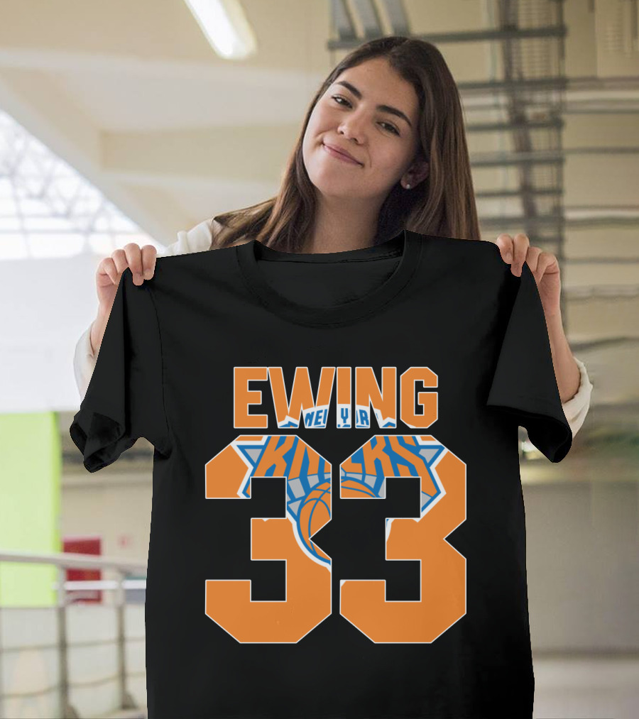 Ewing 33 New York Knicks Patrick Nba T-Shirt