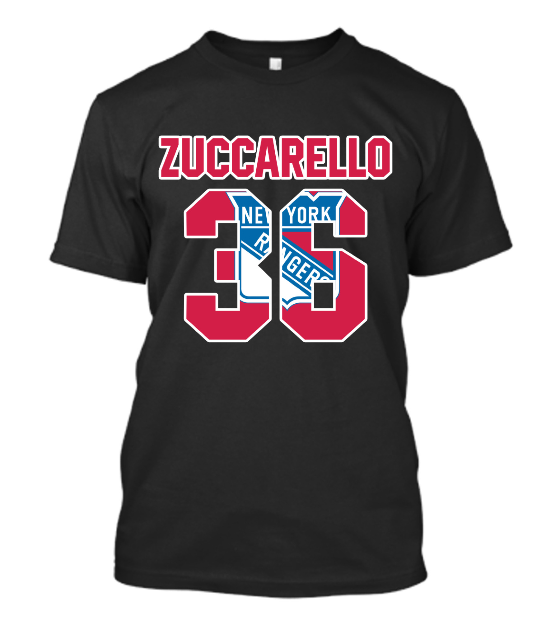 New York Rangers Mats Zuccarello 36 NHL Iconic Team T-Shirt