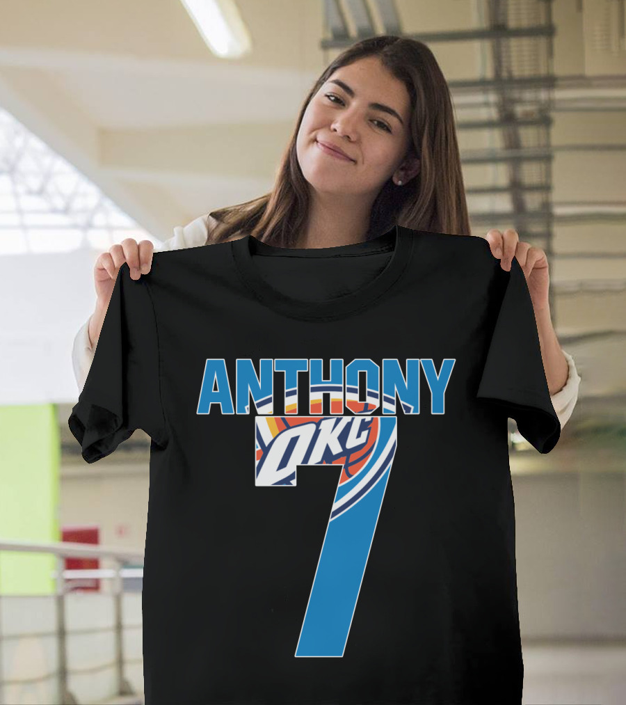 Oklahoma City Thunder Carmelo Anthony 7 Nba Okc T-Shirt
