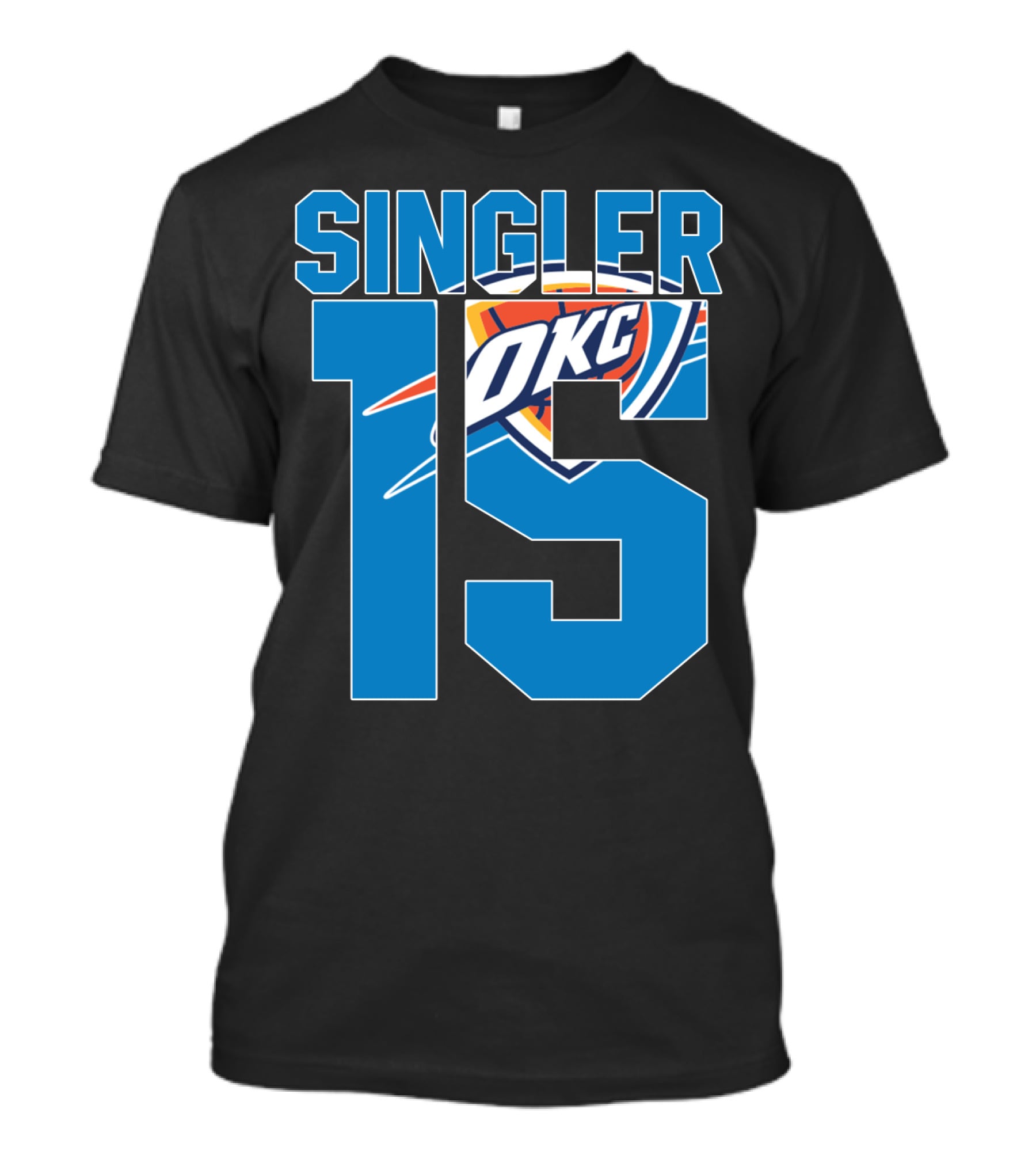 Singler 15 Okc Thunder Nba T-Shirt