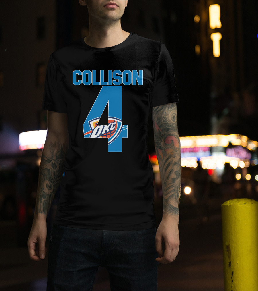 Collison 4 Okc Thunder Nba T-Shirt
