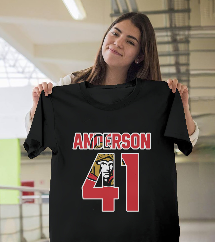 Ottawa Senators Craig Anderson 41 NHL Hockey T-Shirt
