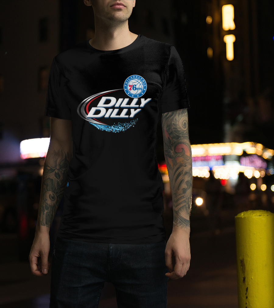 Philadelphia 76ers Dilly Dilly Splash Fans T-Shirt