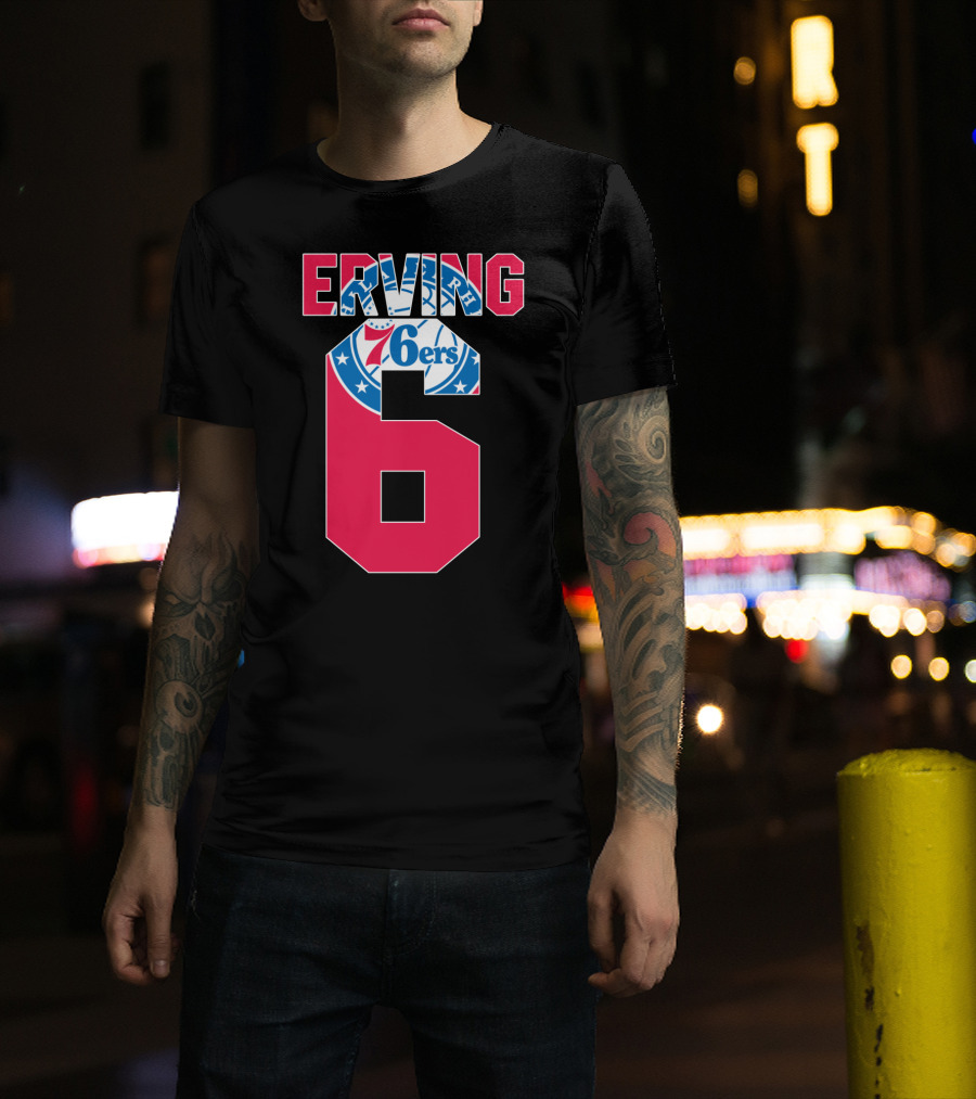 Philadelphia 76ers Erving 6 Nba T-Shirt
