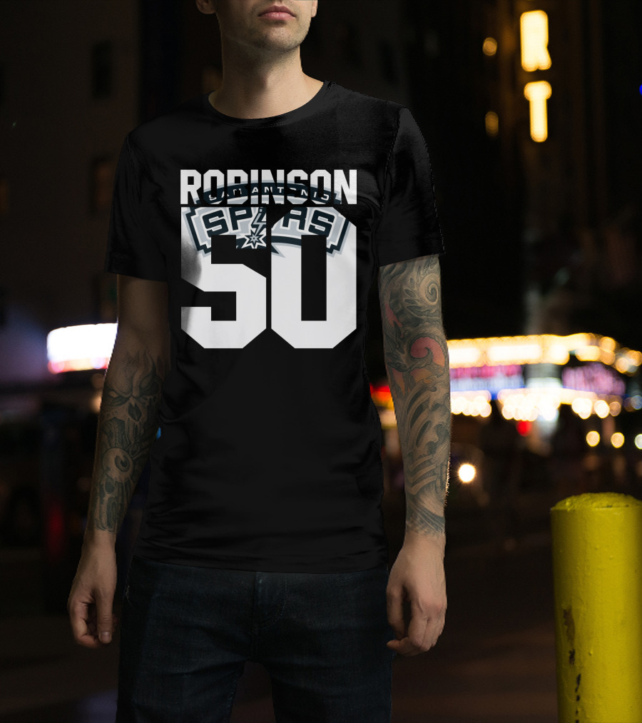 David Robinson 50 San Antonio Spurs Nba T-Shirt