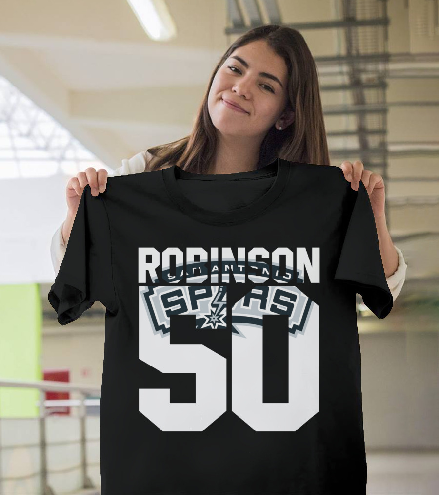 David Robinson 50 San Antonio Spurs Nba T-Shirt
