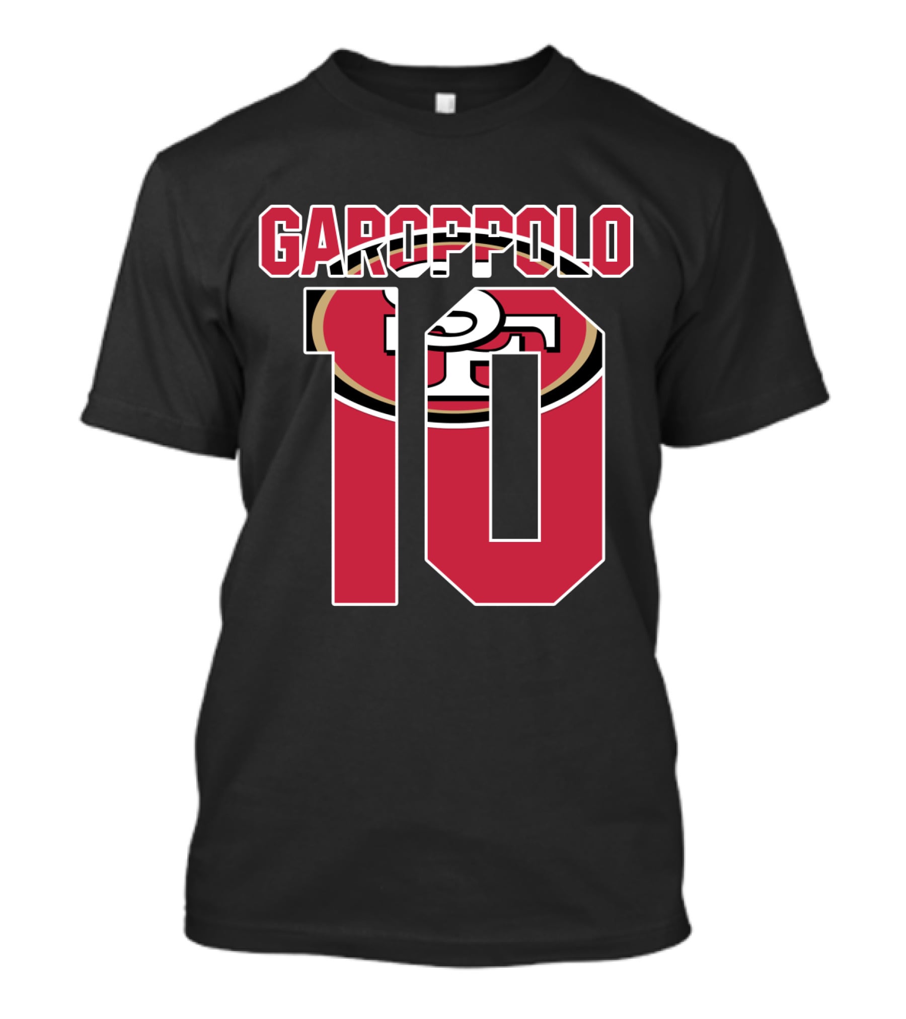 Garoppolo 10 San Francisco 49ers Logo Player Jersey T-Shirt