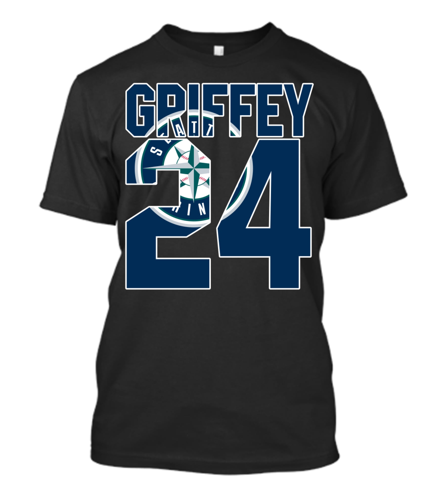 Griffey 24 Seattle Mariners Iconic Jersey Design With Team T-Shirt