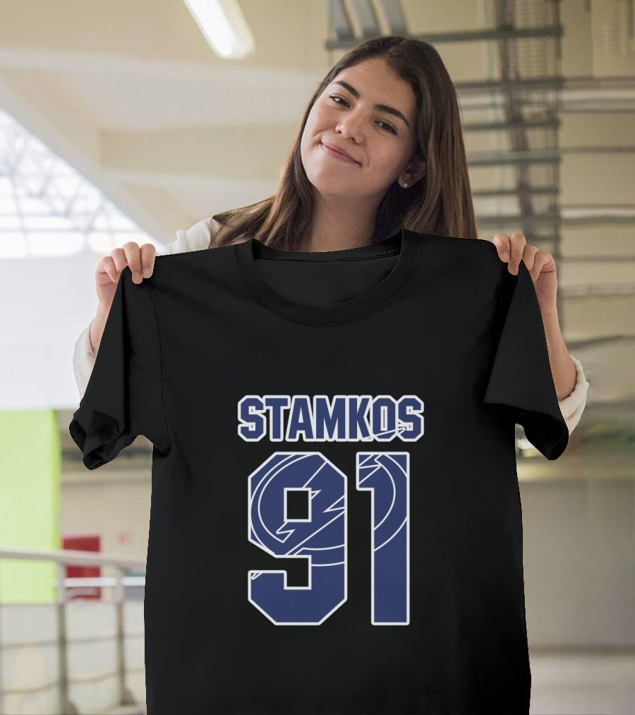 Tampa Bay Lightning Steve Stamkos 91 NHL Hockey T-Shirt