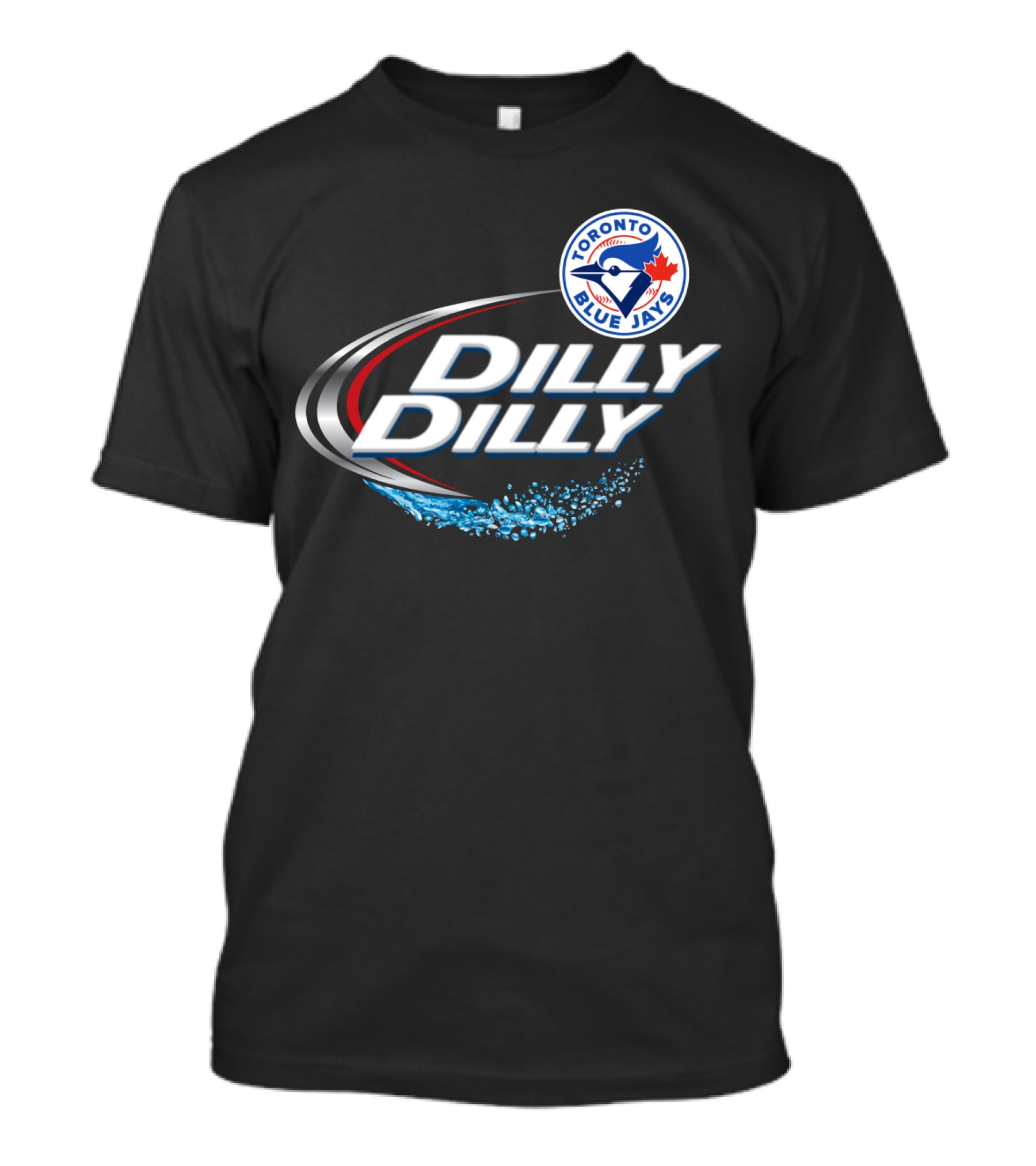 Toronto Blue Jays Dilly Dilly Logo With Blue Jay And Maple Leaf T-Shirt