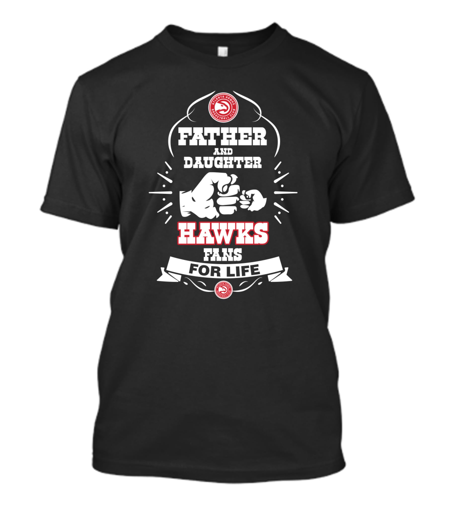 Father And Daughter Hawks Fans For Life T-Shirt