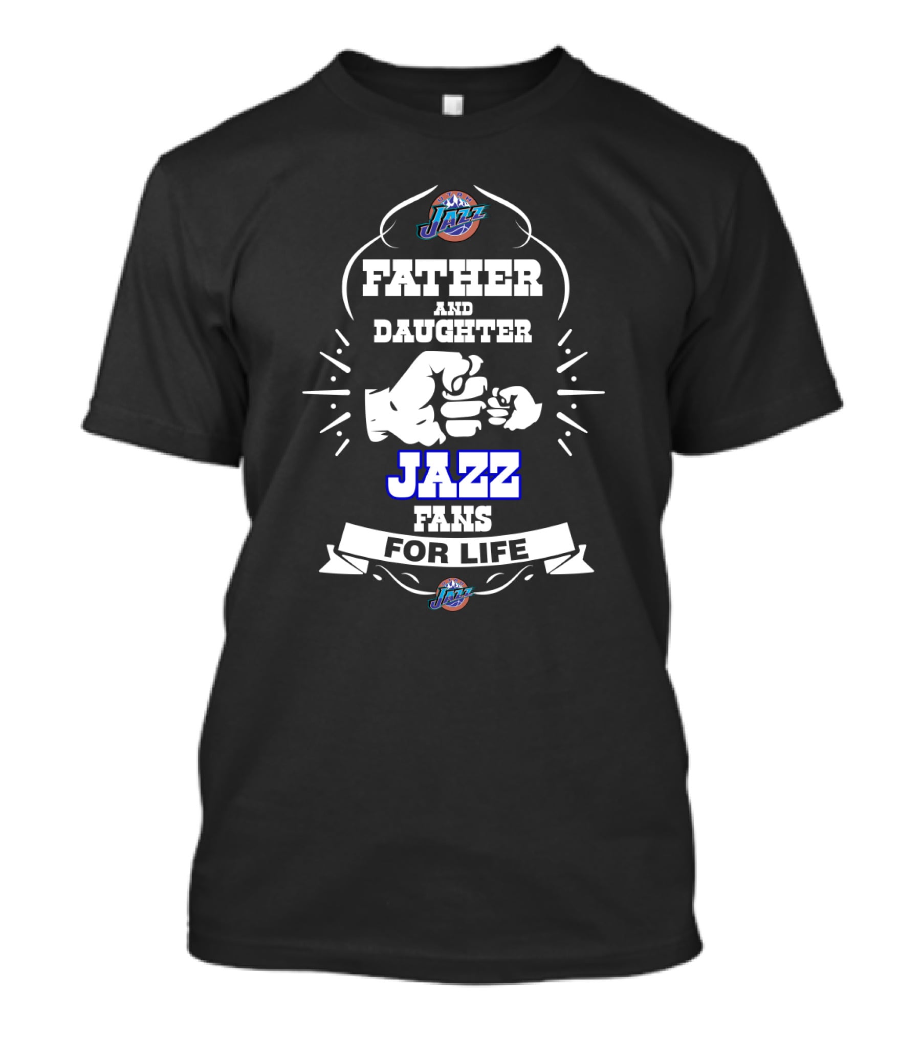 Father And Daughter Jazz Fans For Life Utah Jazz T-Shirt