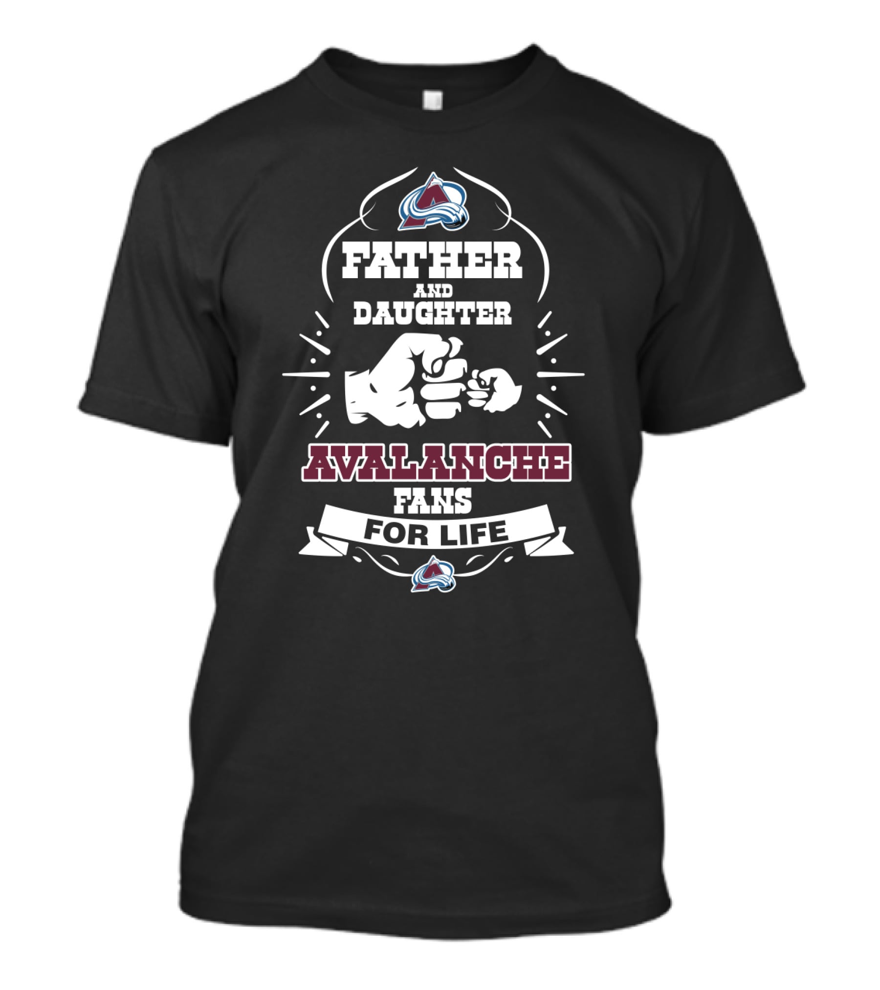 Father And Daughter Avalanche Fans For Life T-Shirt