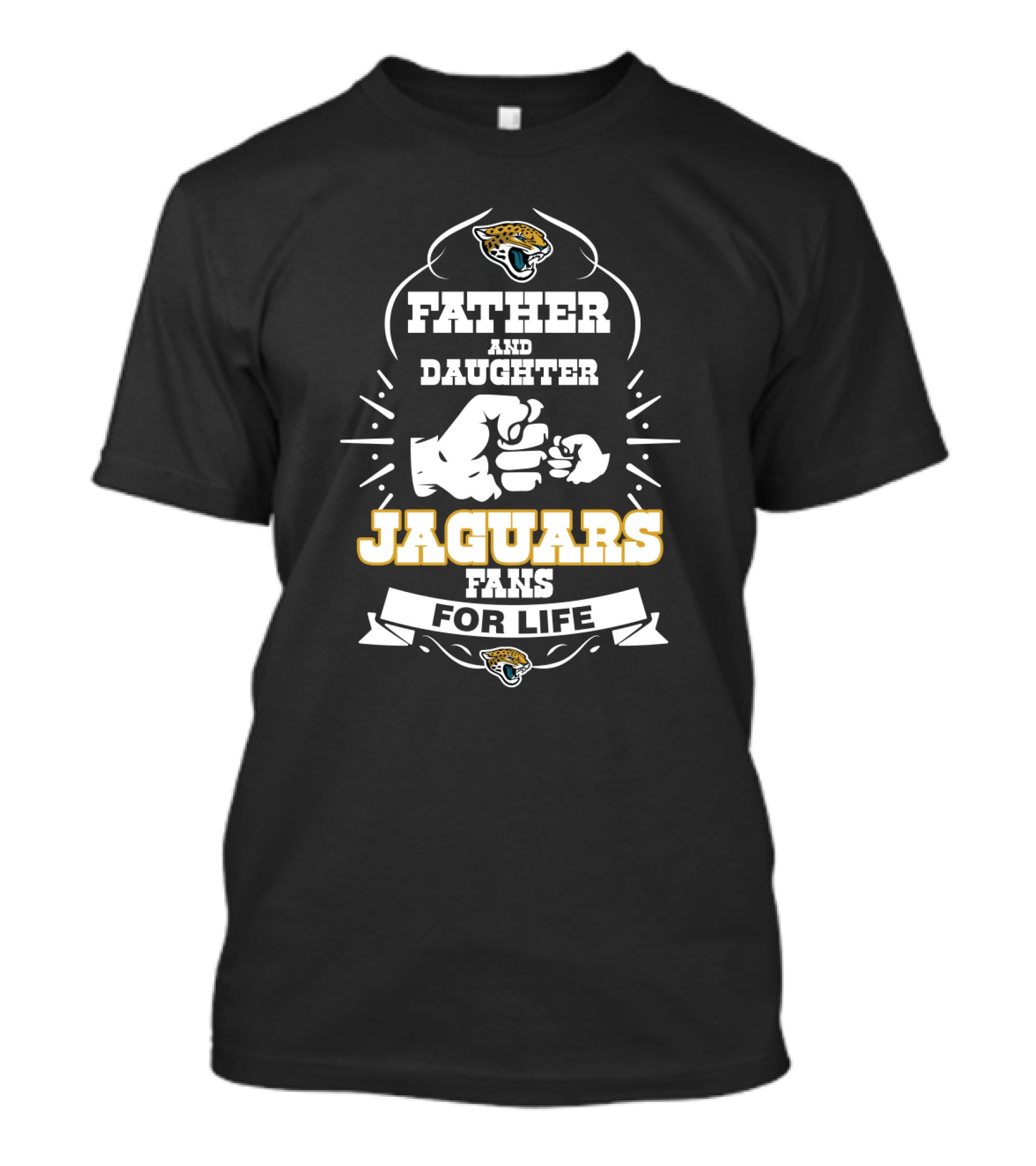Father Daughter Jaguars Fans For Life Jacksonville Jaguars Fan T-Shirt