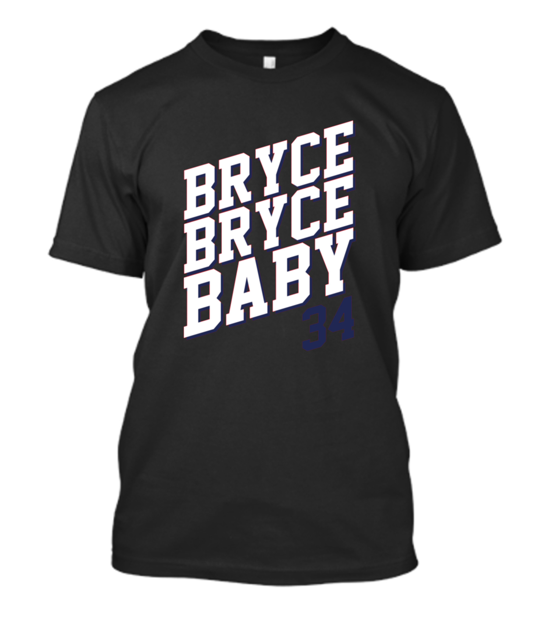 Bryce Bryce Baby 34 Sports Reference Tee Featuring Athlete Number T-Shirt