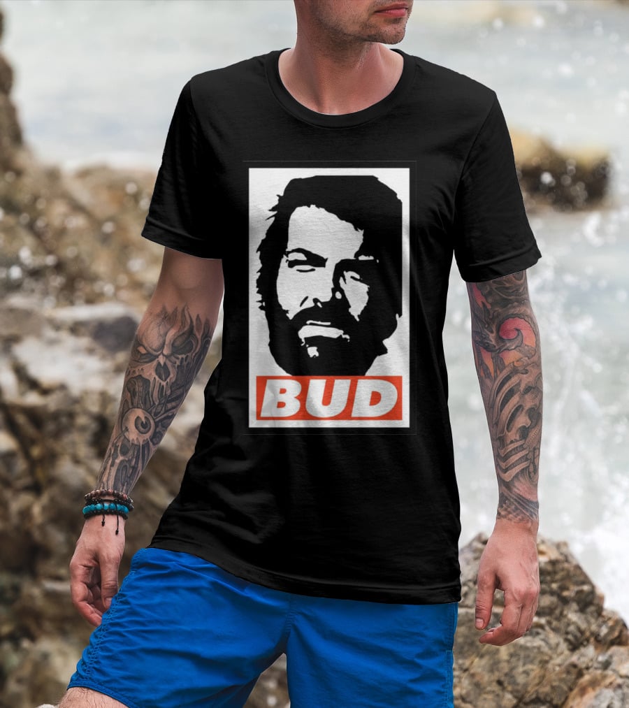 Bud Spencer Tribute Graphic Blockface T-Shirt