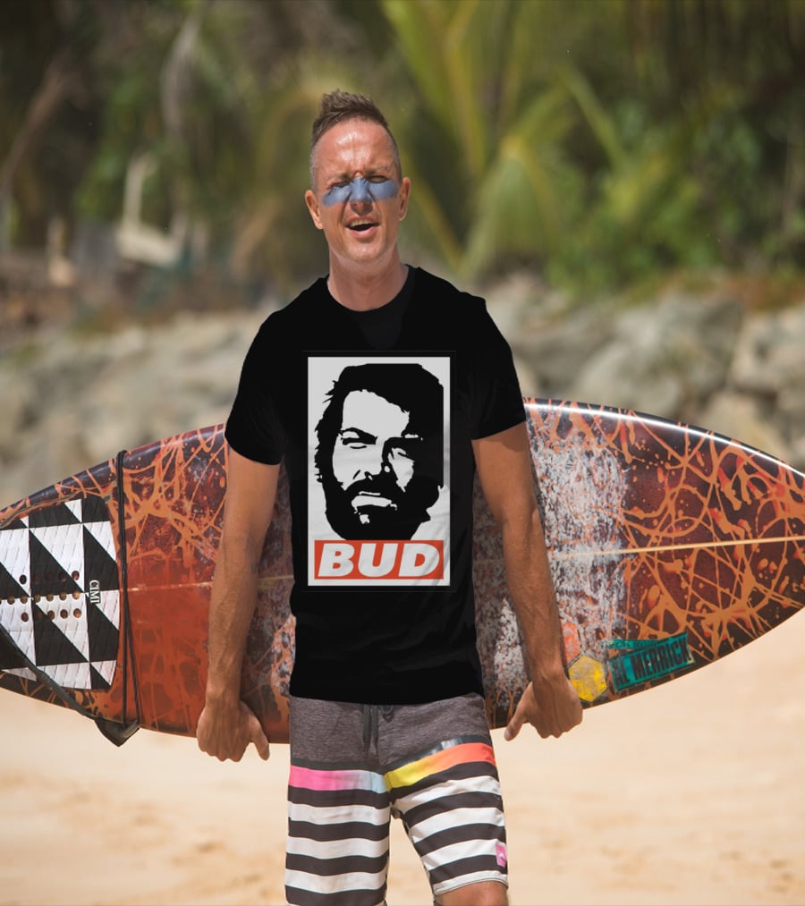 Bud Spencer Tribute Graphic Blockface T-Shirt