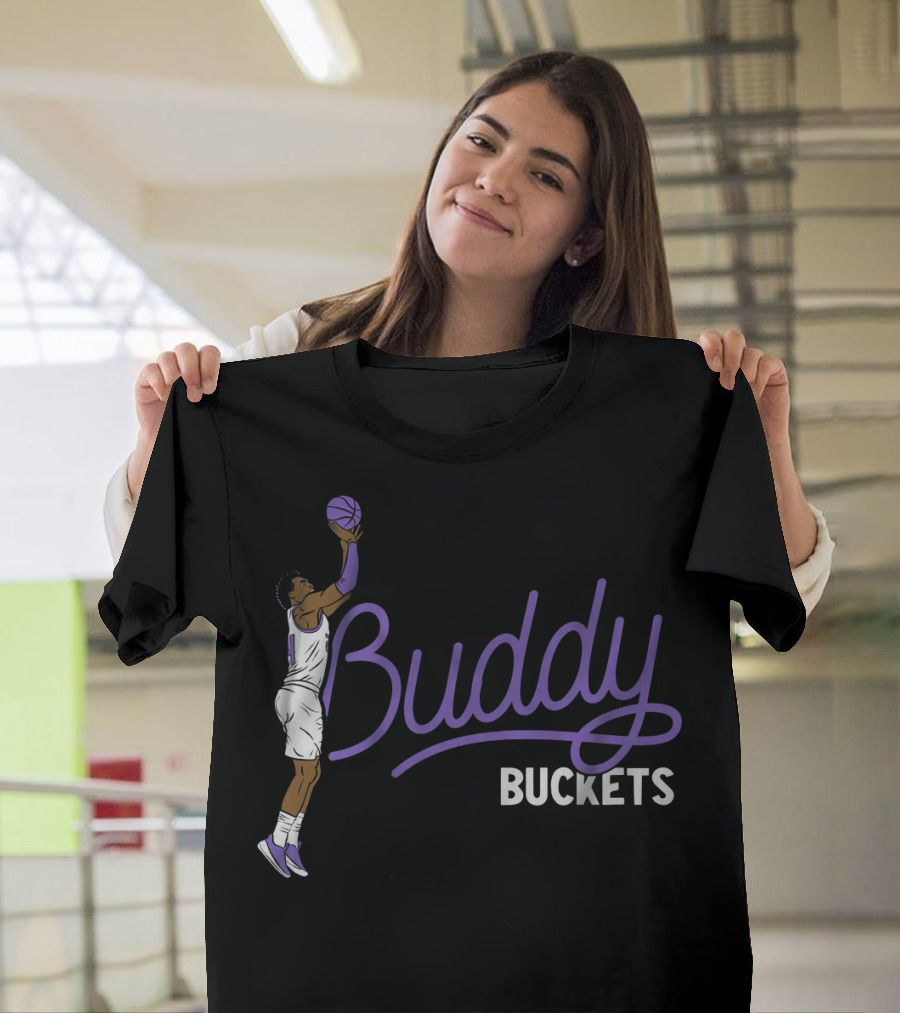 Buddy Buckets Basketball Player Jump Shot Iconic T-Shirt