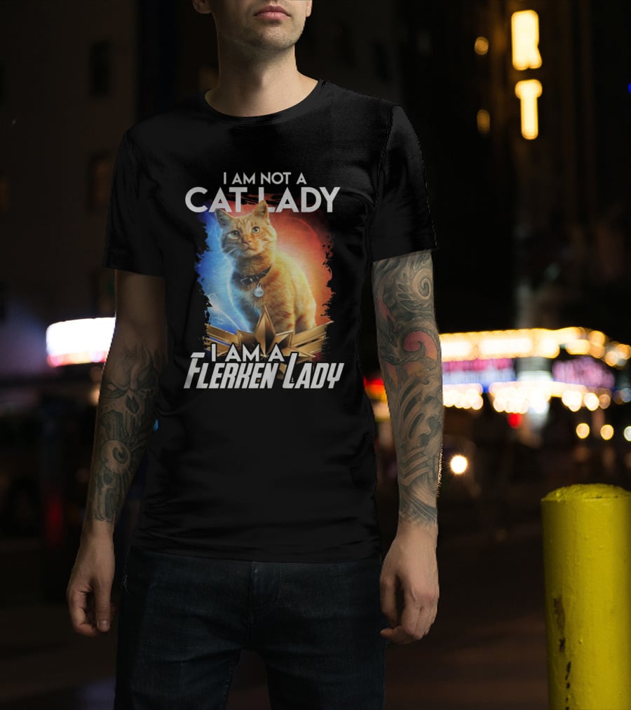 I Am Not A Cat Lady I Am A Flerken Lady Goose Cat T-Shirt