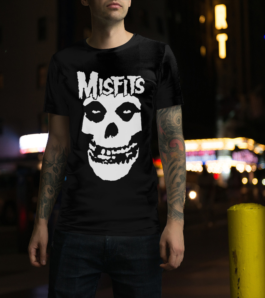 Misfits Fiend Skull Iconic Punk Rock Band T-Shirt
