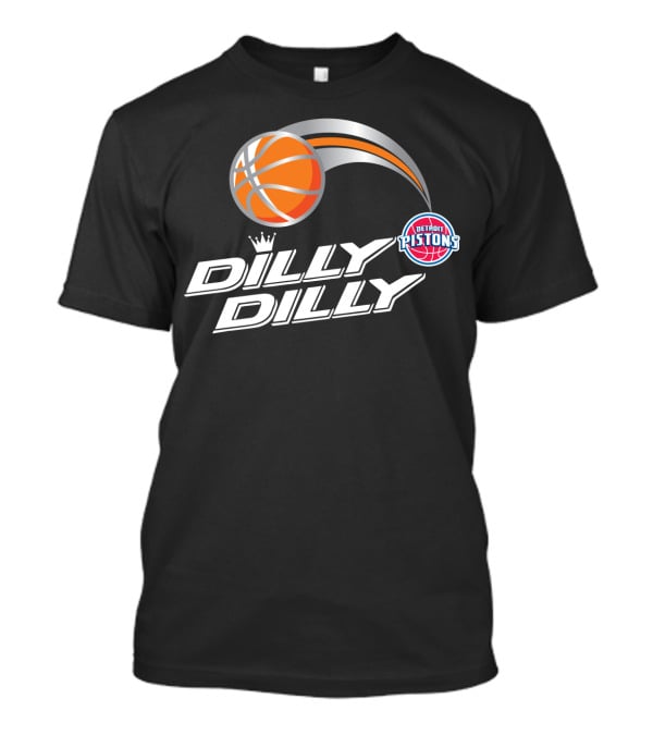 Detroit Pistons Dilly Dilly Basketball Logo And Basketball T-Shirt