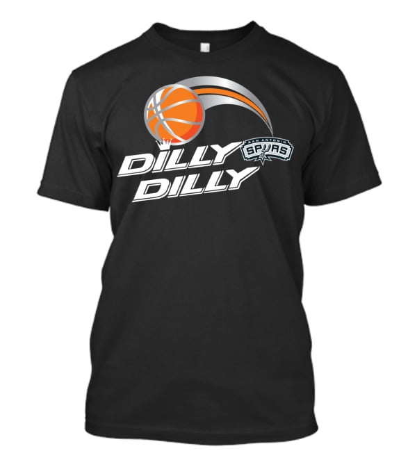 San Antonio Spurs Dilly Dilly Basketball Logo With Orange Basketball And Crown T-Shirt