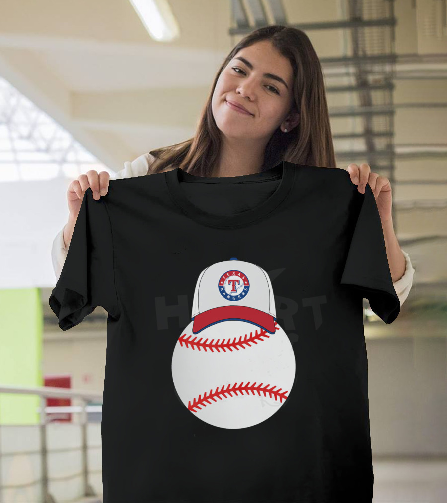 Texas Rangers Mickey Mouse Ear Baseball Cap T-Shirt