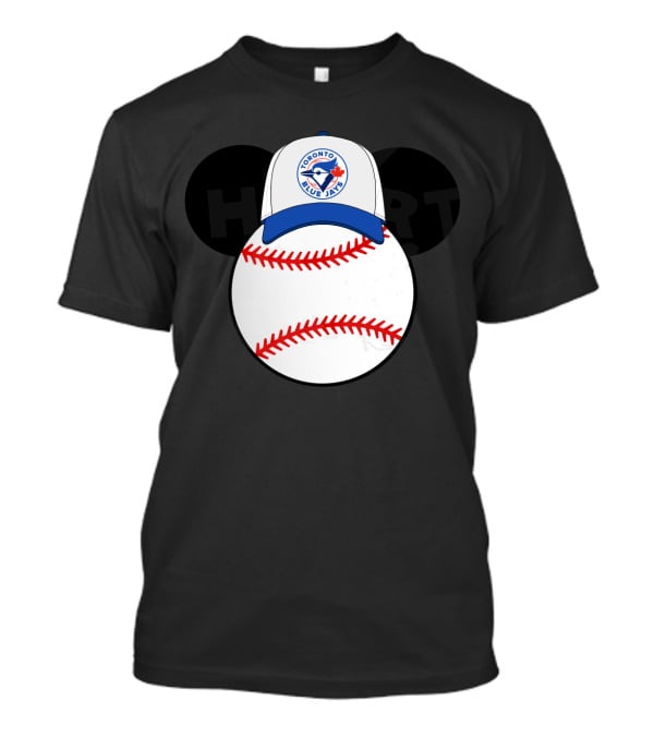 Toronto Blue Jays Mickey Mouse Baseball Cap And Ball T-Shirt