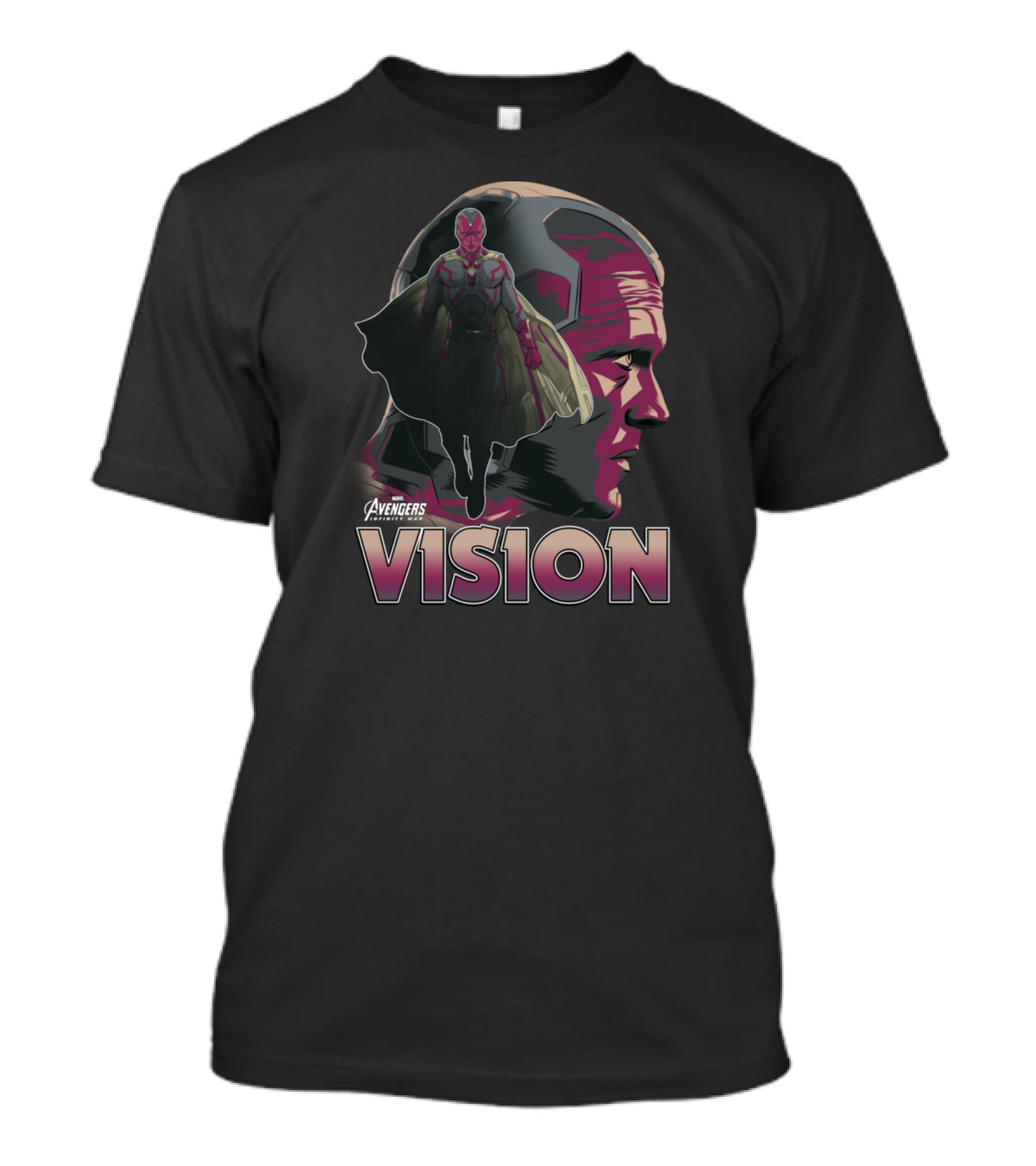 Avengers Vision Profile Infinity War T-Shirt