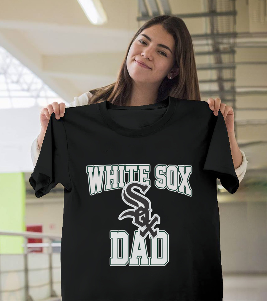 Chicago White Sox Dad Fan Logo White Sox T-Shirt