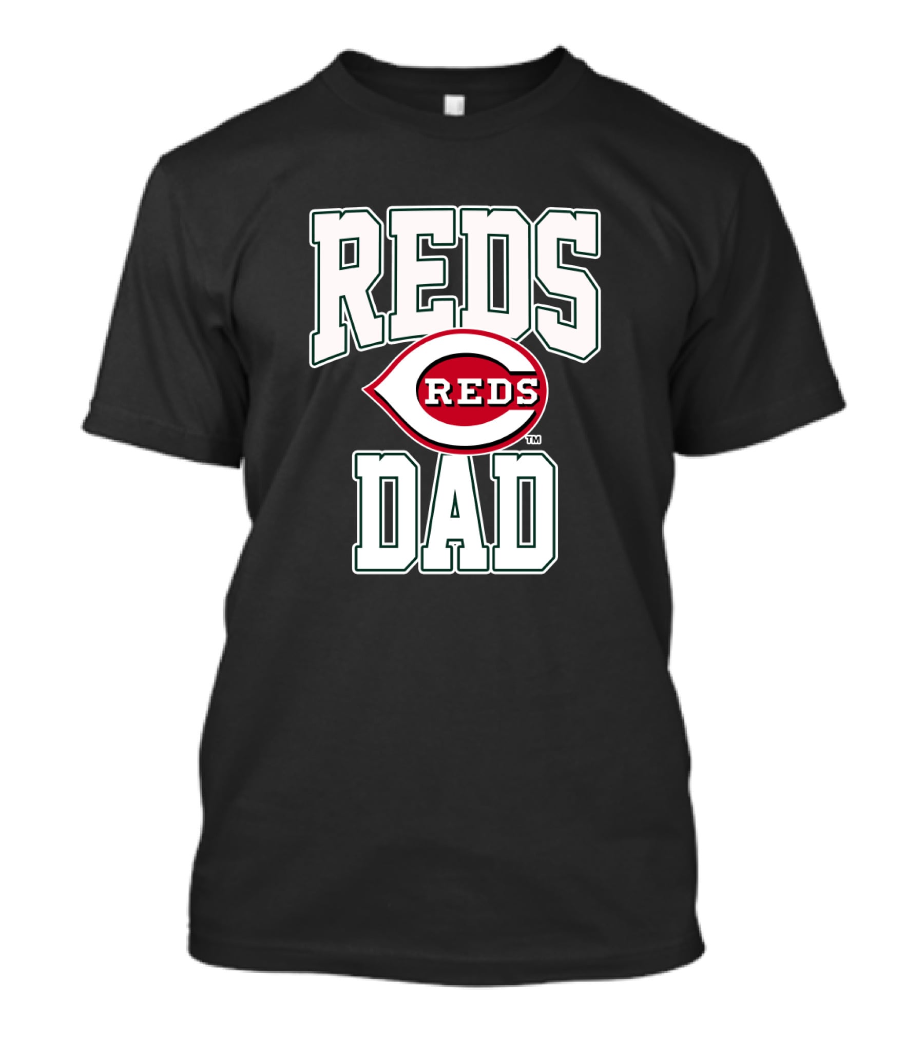 Cincinnati Reds Dad Baseball Logo Fan Gear T-Shirt