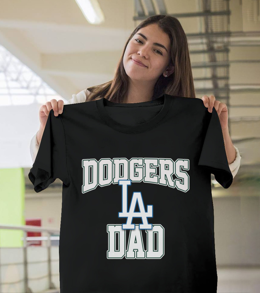 Dodgers LA Logo Dad Baseball T-Shirt