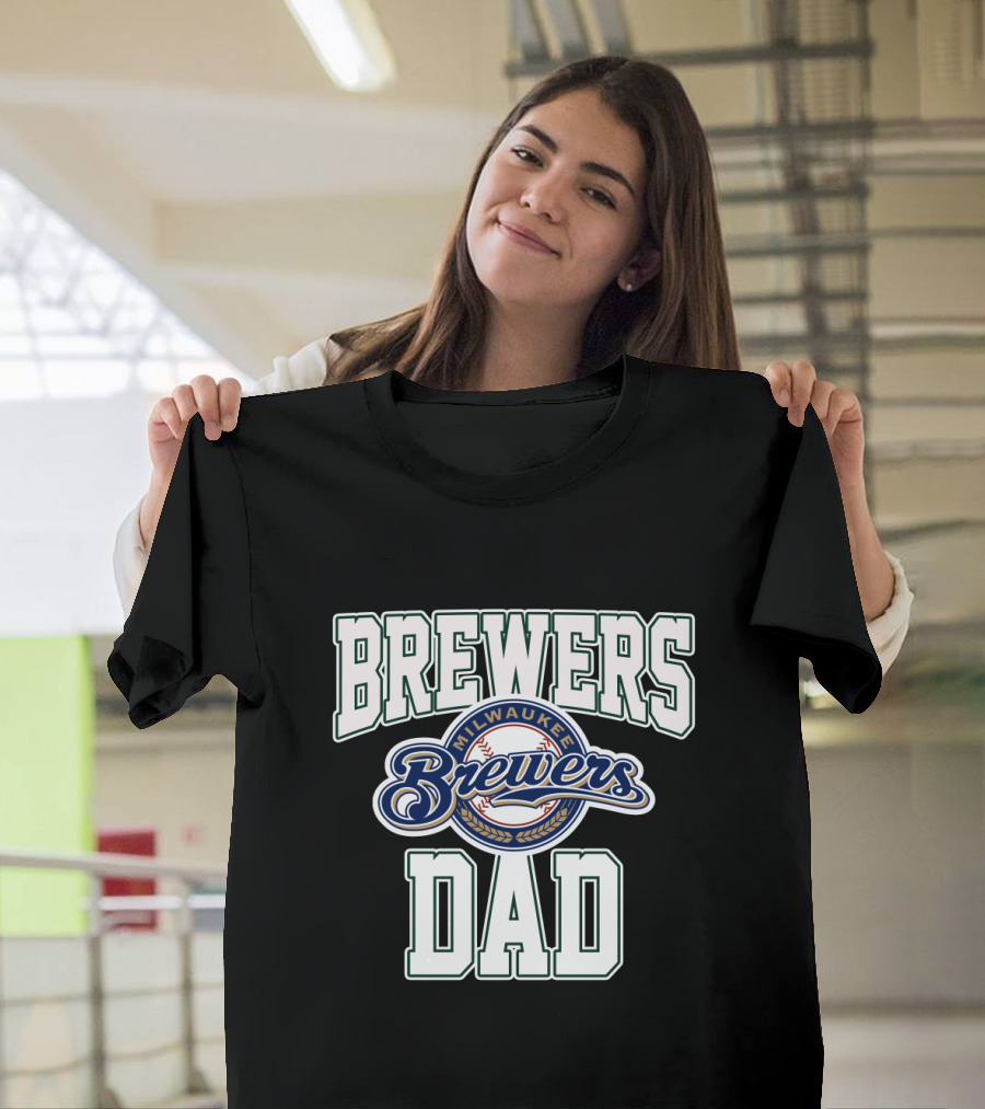 Milwaukee Brewers Dad Baseball T-Shirt