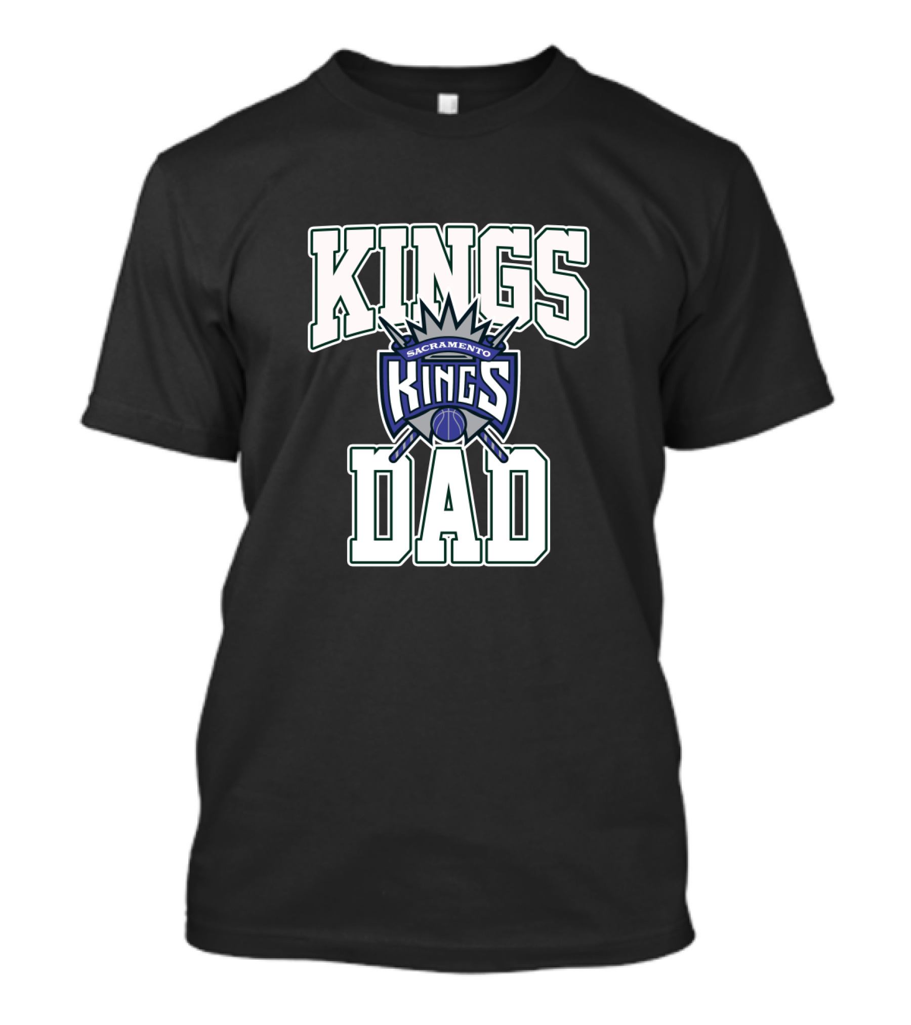 Sacramento Kings Dad Best Fathers Day Basketball Fan T-Shirt