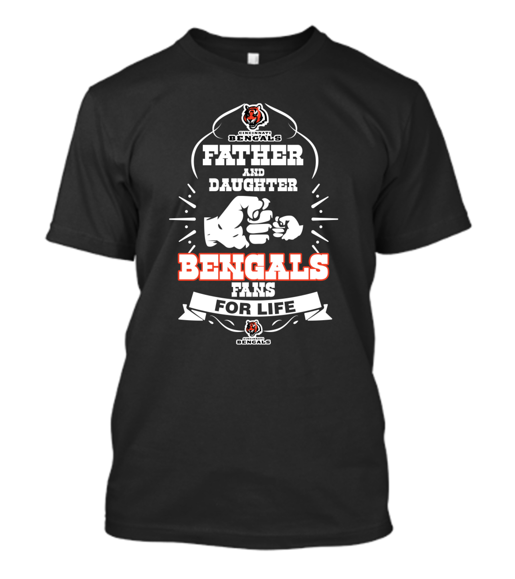 Cincinnati Bengals Father And Daughter Fans For Life T-Shirt