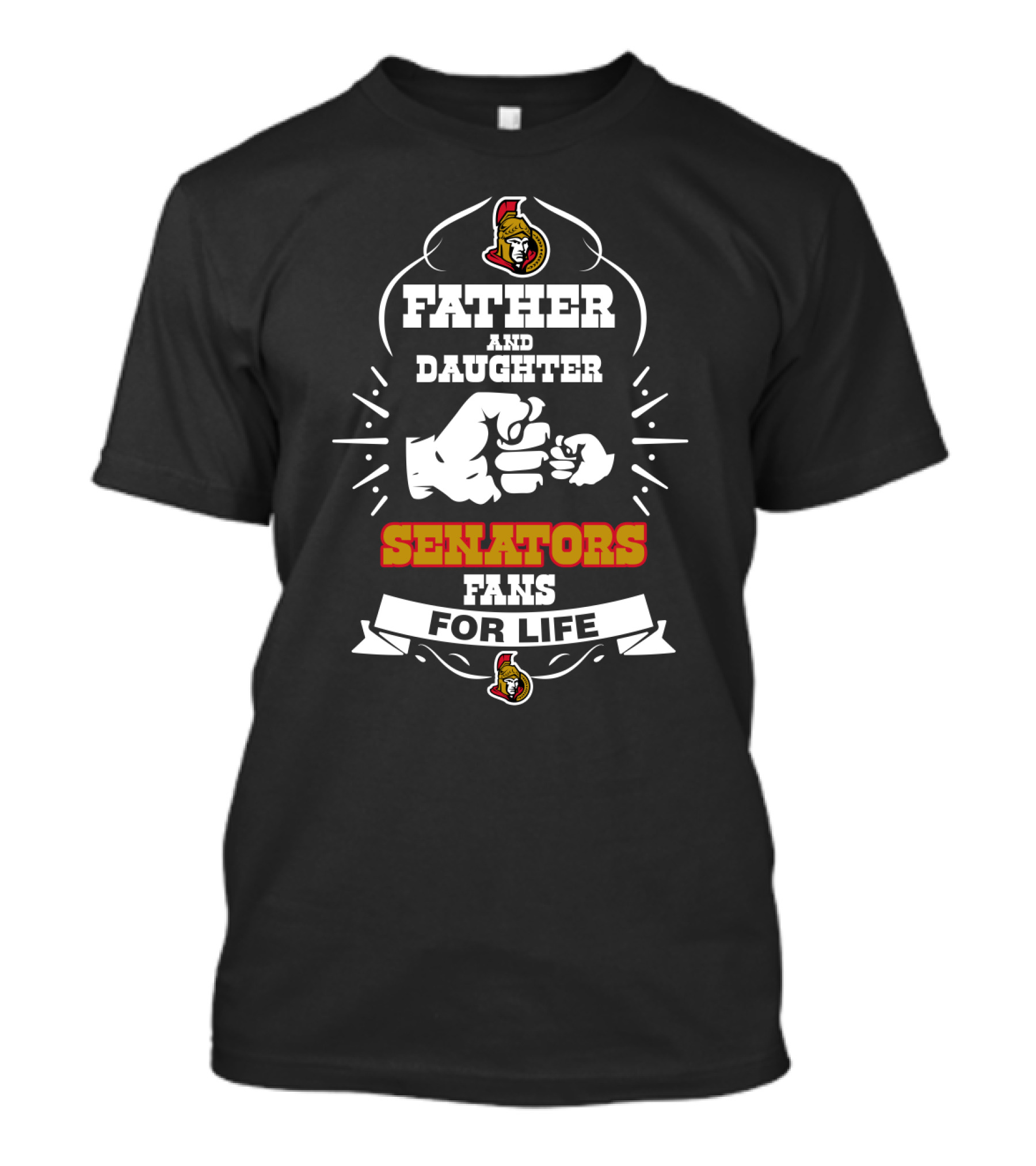 Father And Daughter Senators Fans For Life Ottawa Senators T-Shirt