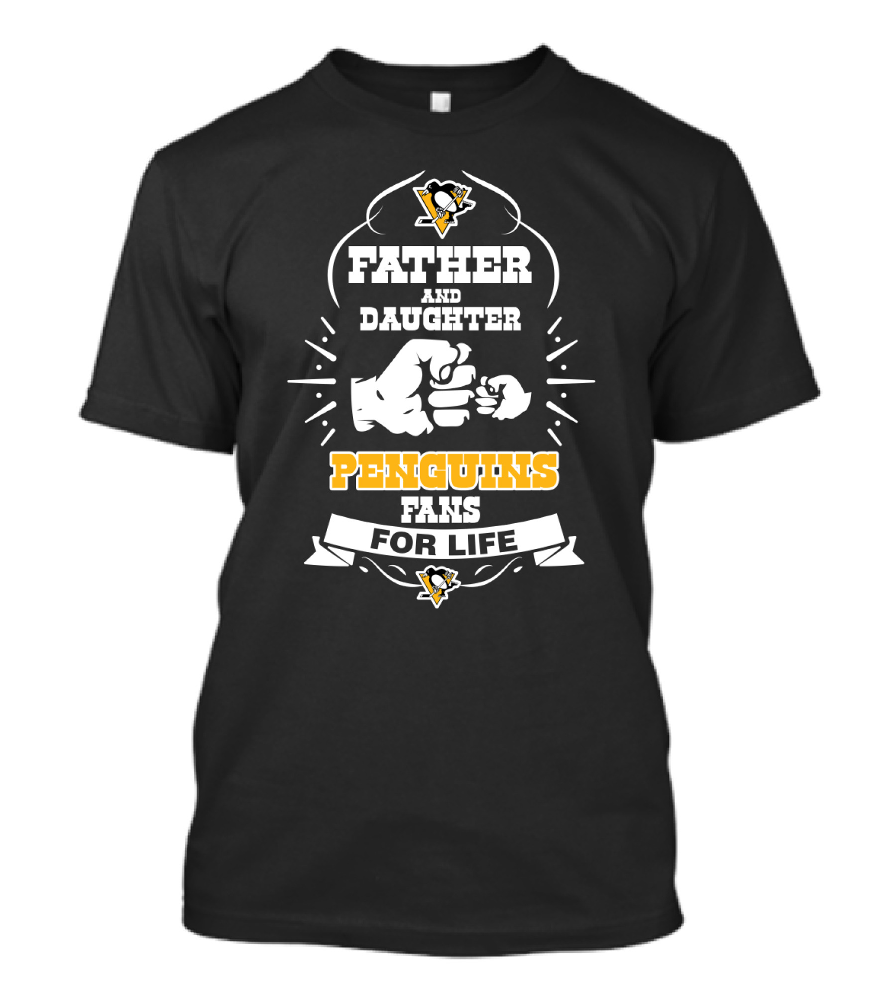 Father And Daughter Penguins Fans For Life Pittsburgh T-Shirt