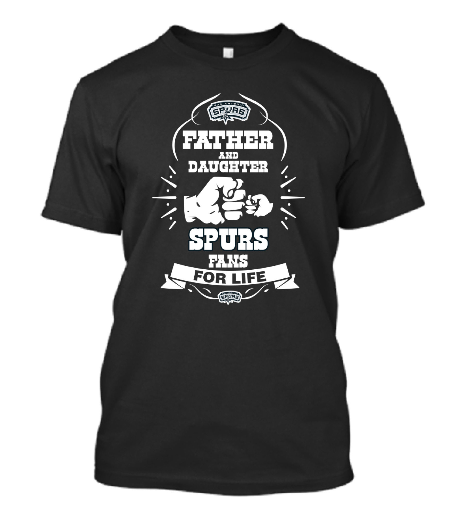 Father And Daughter Spurs Fans For Life San Antonio T-Shirt
