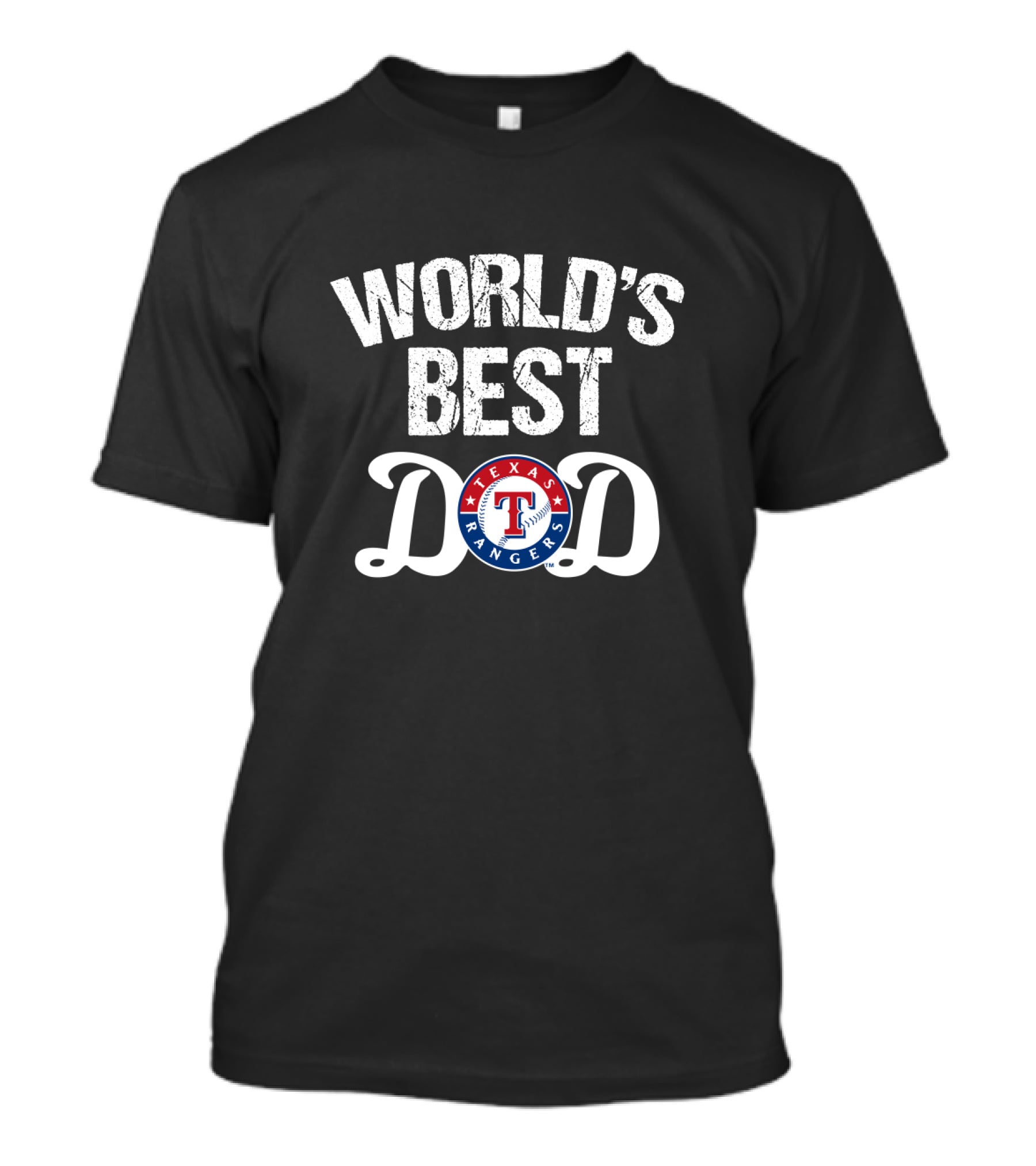 World's Best Dad Texas Rangers T-Shirt