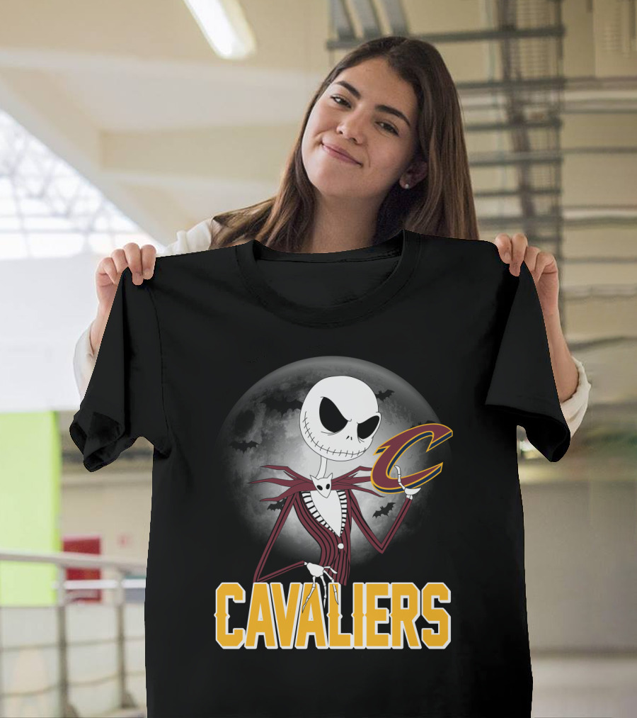 Jack Skellington Cavaliers Halloween Cleveland T-Shirt