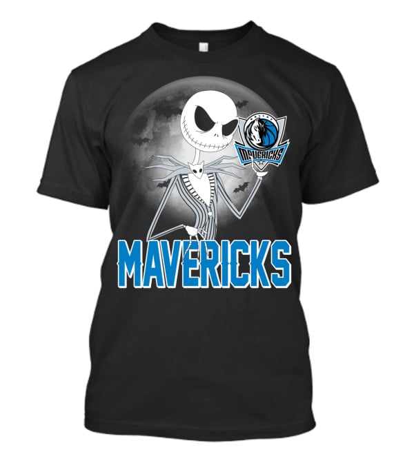 Jack Skellington Halloween Mavericks Moon Theme T-Shirt