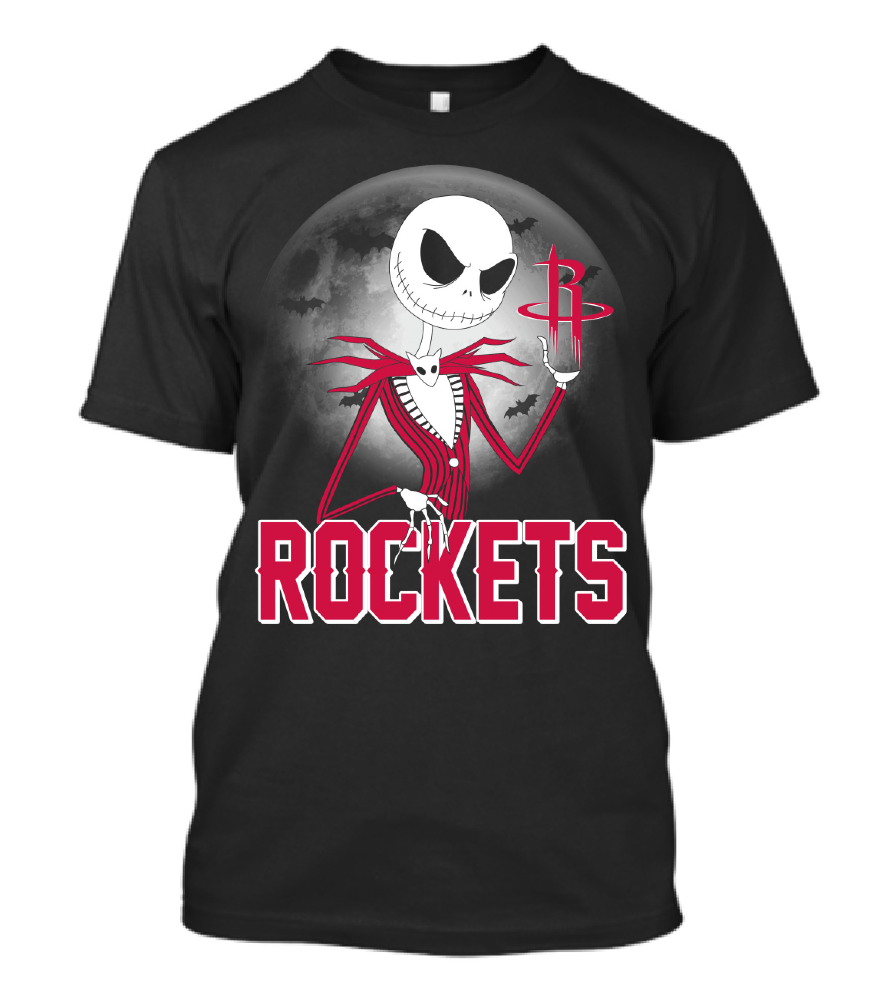 Jack Skellington Houston Rockets Halloween Theme T-Shirt