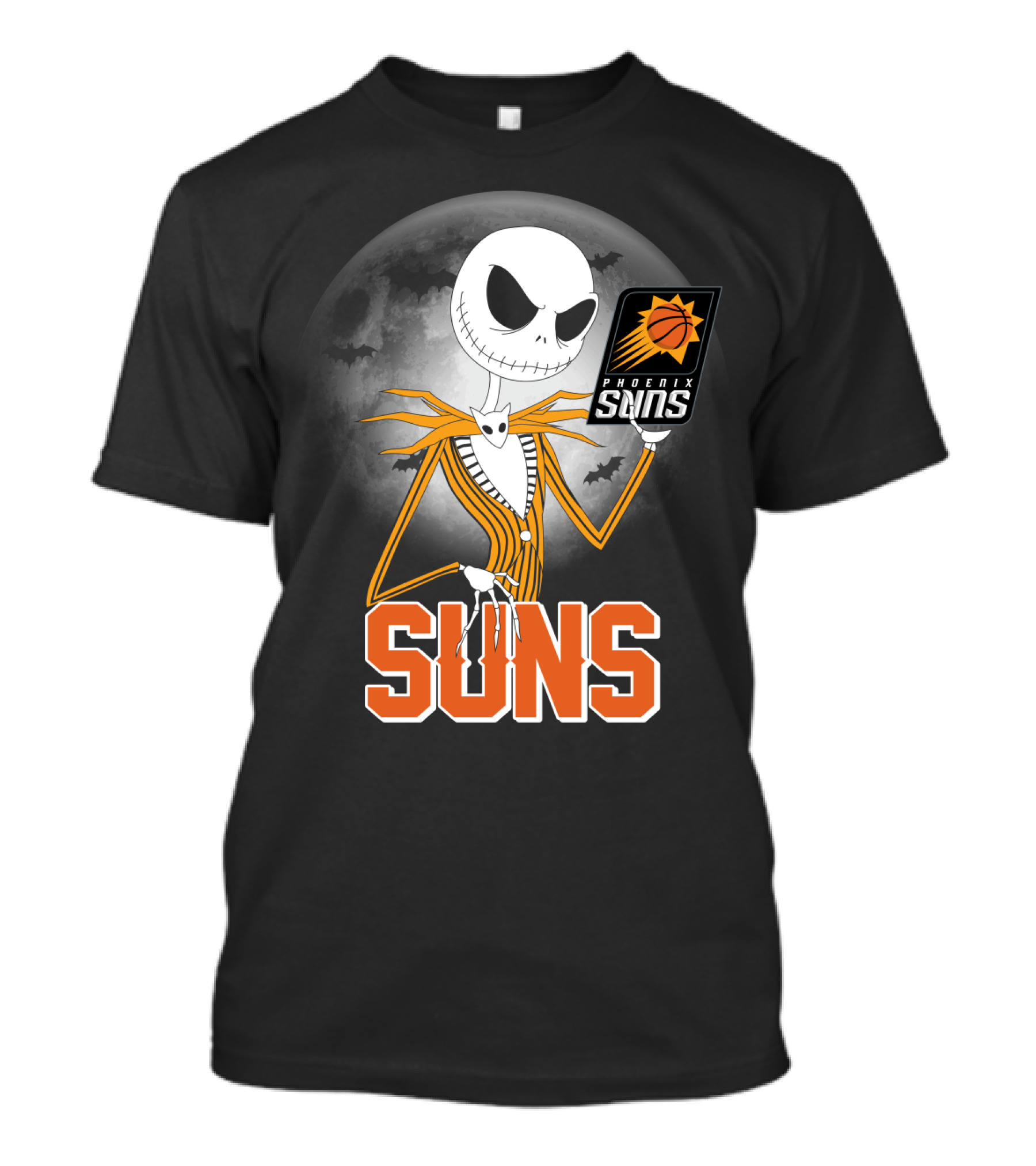Jack Skellington Phoenix Suns Halloween Fans Sports Crossover T-Shirt