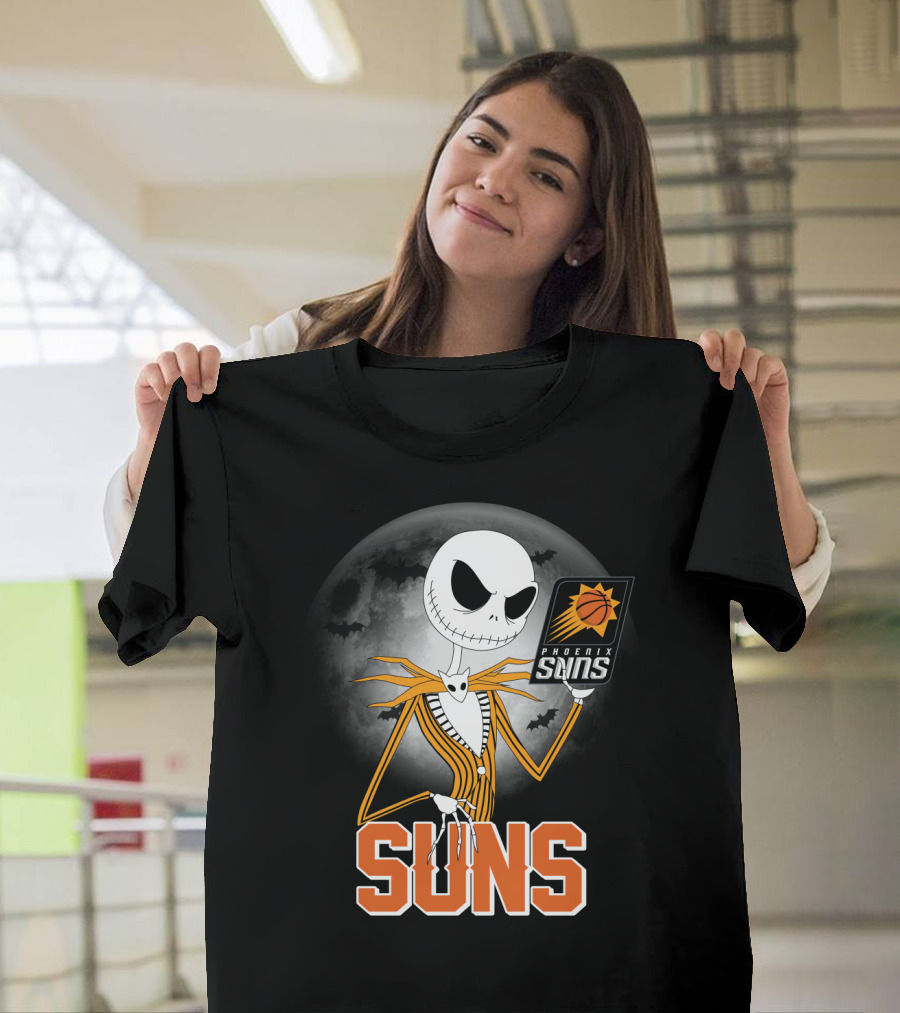 Jack Skellington Phoenix Suns Halloween Fans Sports Crossover T-Shirt