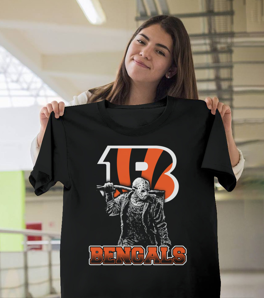 Jason Voorhees Cincinnati Bengals Logo Bengals T-Shirt