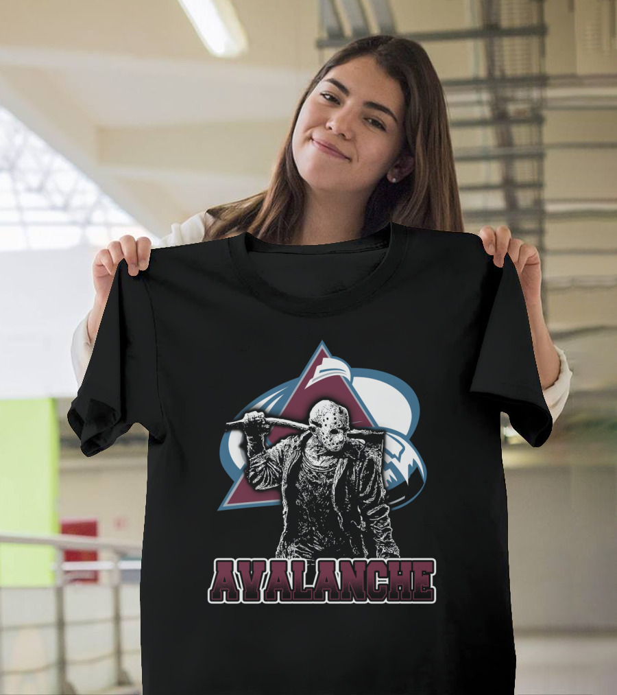 Jason Voorhees Colorado Avalanche Crossover Fan T-Shirt