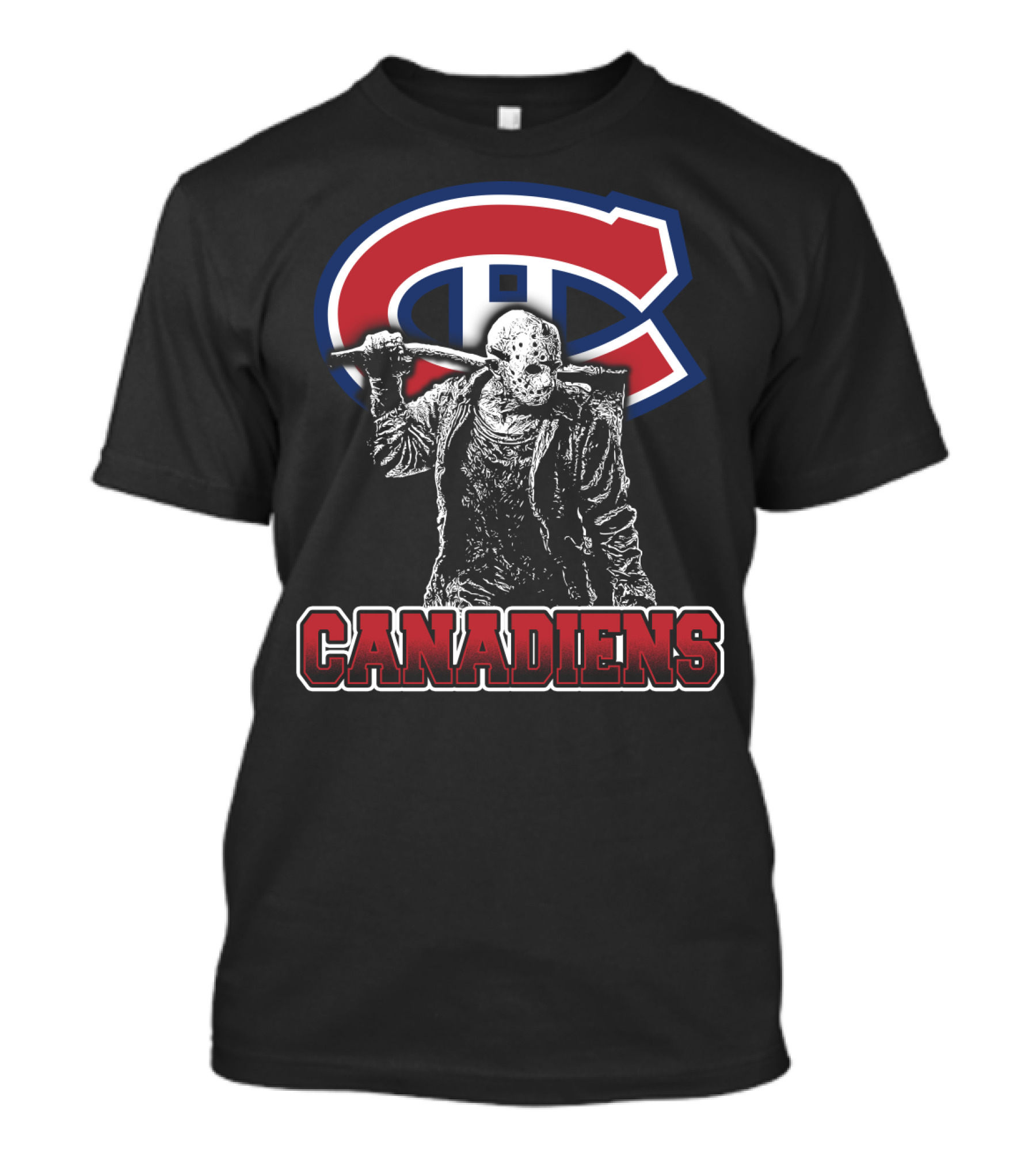 Jason Voorhees Hockey With Montreal Canadiens Logo Fans T-Shirt