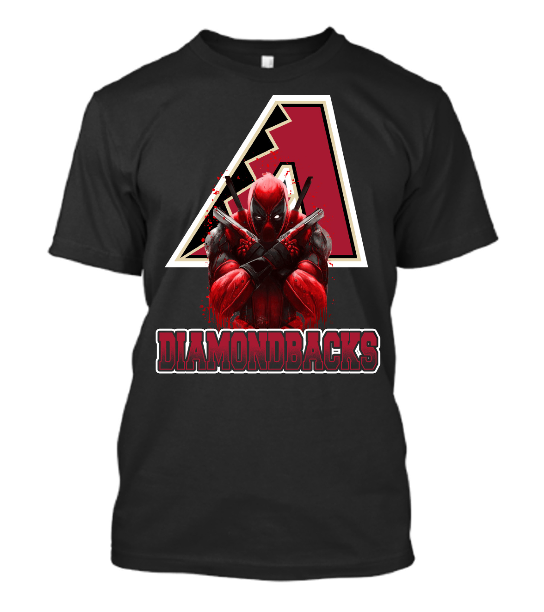 Diamondbacks Deadpool Crossover Fan T-Shirt
