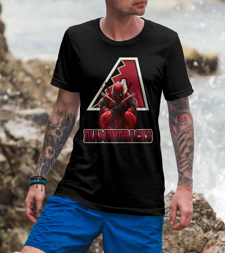Diamondbacks Deadpool Crossover Fan T-Shirt