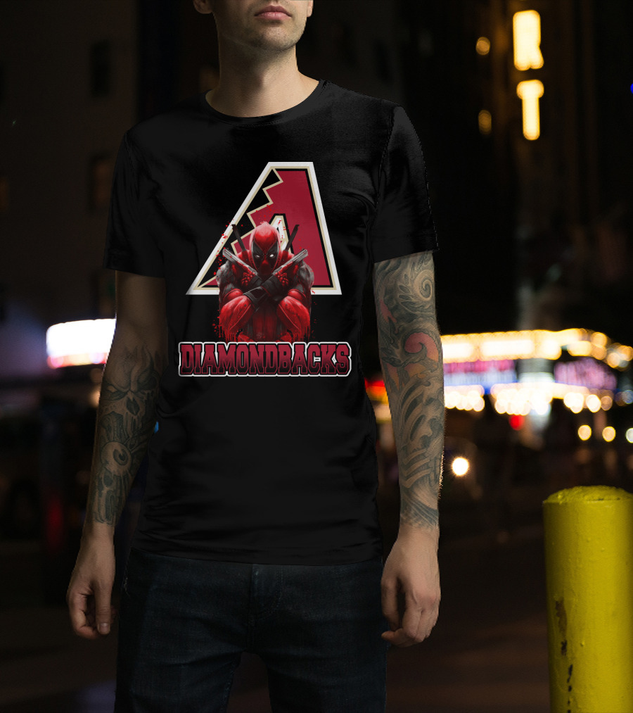 Diamondbacks Deadpool Crossover Fan T-Shirt